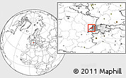 Blank Location Map of Neuchâtel, highlighted country, highlighted parent region