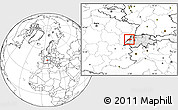 Blank Location Map of Neuchâtel, highlighted country