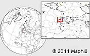 Blank Location Map of Neuchâtel, highlighted parent region, within the entire country