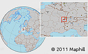 Gray Location Map of Neuchâtel