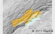 Physical Map of Neuchâtel, desaturated