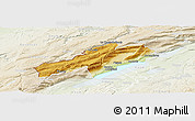 Physical Panoramic Map of Neuchâtel, lighten