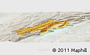 Physical Panoramic Map of Neuchâtel, lighten, semi-desaturated