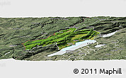 Satellite Panoramic Map of Neuchâtel, semi-desaturated