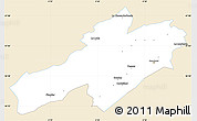 Classic Style Simple Map of Neuchâtel, single color outside
