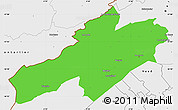 Political Simple Map of Neuchâtel, single color outside, borders and labels
