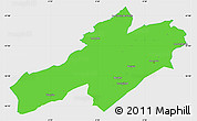 Political Simple Map of Neuchâtel, single color outside