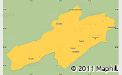 Savanna Style Simple Map of Neuchâtel, single color outside