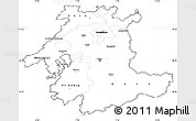 Blank Simple Map of Espace Mittelland, cropped outside