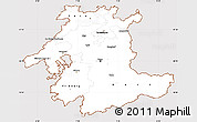 Classic Style Simple Map of Espace Mittelland, cropped outside