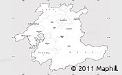 Silver Style Simple Map of Espace Mittelland, cropped outside