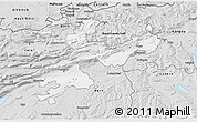 Silver Style 3D Map of Solothurn