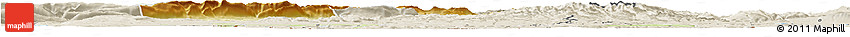 Physical Horizon Map of Solothurn, shaded relief outside