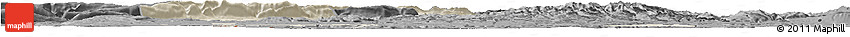 Shaded Relief Horizon Map of Solothurn, darken, desaturated