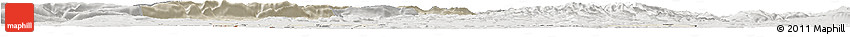 Shaded Relief Horizon Map of Solothurn, lighten, semi-desaturated