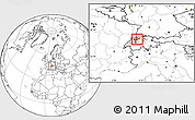 Blank Location Map of Solothurn, highlighted parent region, within the entire country