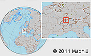 Gray Location Map of Solothurn