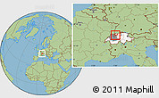 Savanna Style Location Map of Solothurn, highlighted country, highlighted parent region