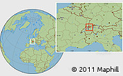 Savanna Style Location Map of Solothurn