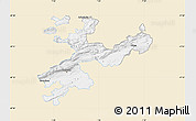 Classic Style Map of Solothurn, single color outside