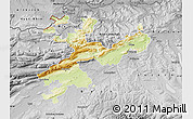 Physical Map of Solothurn, desaturated