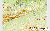 Physical Map of Solothurn