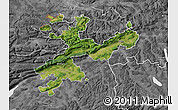 Satellite Map of Solothurn, desaturated