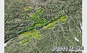Satellite Map of Solothurn, semi-desaturated