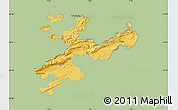 Savanna Style Map of Solothurn, single color outside