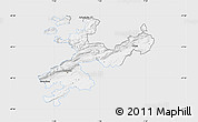 Silver Style Map of Solothurn, single color outside