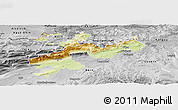 Physical Panoramic Map of Solothurn, desaturated