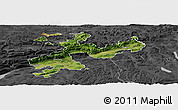 Satellite Panoramic Map of Solothurn, darken, desaturated