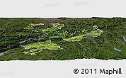 Satellite Panoramic Map of Solothurn, darken
