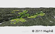 Satellite Panoramic Map of Solothurn, darken, semi-desaturated