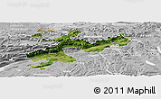 Satellite Panoramic Map of Solothurn, lighten, desaturated