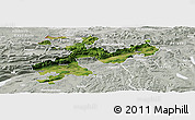 Satellite Panoramic Map of Solothurn, lighten, semi-desaturated
