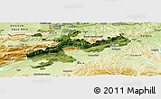 Satellite Panoramic Map of Solothurn, physical outside