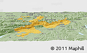 Savanna Style Panoramic Map of Solothurn