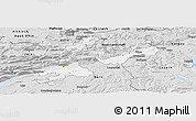 Silver Style Panoramic Map of Solothurn