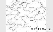 Blank Simple Map of Solothurn