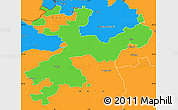 Political Simple Map of Solothurn