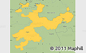 Savanna Style Simple Map of Solothurn