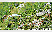 Satellite 3D Map of Genferseeregion