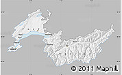 Gray Map of Genferseeregion, single color outside