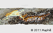Physical Panoramic Map of Genferseeregion, darken, semi-desaturated