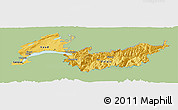 Savanna Style Panoramic Map of Genferseeregion, single color outside