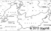 Blank Simple Map of Genferseeregion