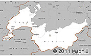 Gray Simple Map of Genferseeregion