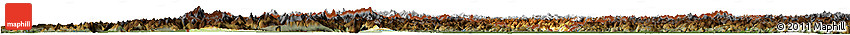 Physical Horizon Map of Switzerland, darken