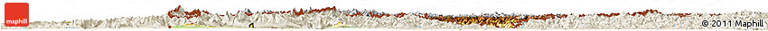 Physical Horizon Map of Switzerland, shaded relief outside